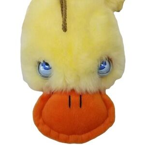 Vintage Google Eyed Duck Puppet 17” Stuffed Plush Yellow